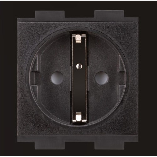 11750-CRESTRON AC POWER OUTLET MODULE FOR FT2 SERIES, SINGLE, EUROPEAN "SCHUKO," TYPE F (FT2A-PWR-EU-1-BASIC) 6508436