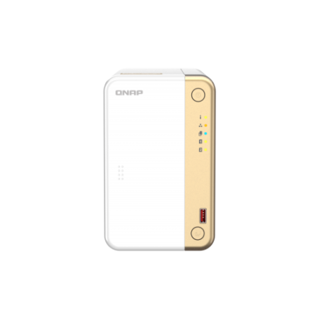 11772-QNAP TS-262 NAS Torre Ethernet Oro, Blanco N4505