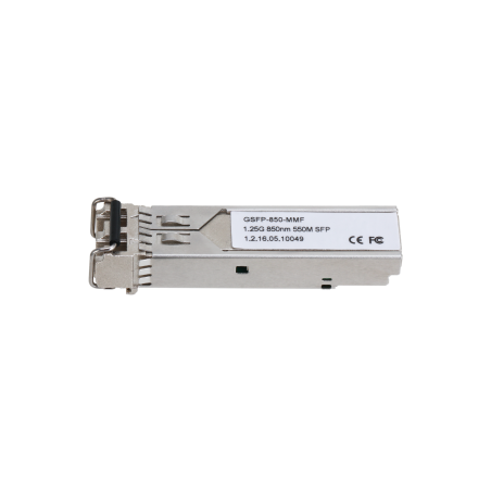 11814-(GSFP-850-MMF) DAHUA MODULO OPTICO GIGABIT TRANSCEPTOR DE FIBRA SFP MULTIMODO PUERTO LC ENVIO 850NM RECEPCION 850N