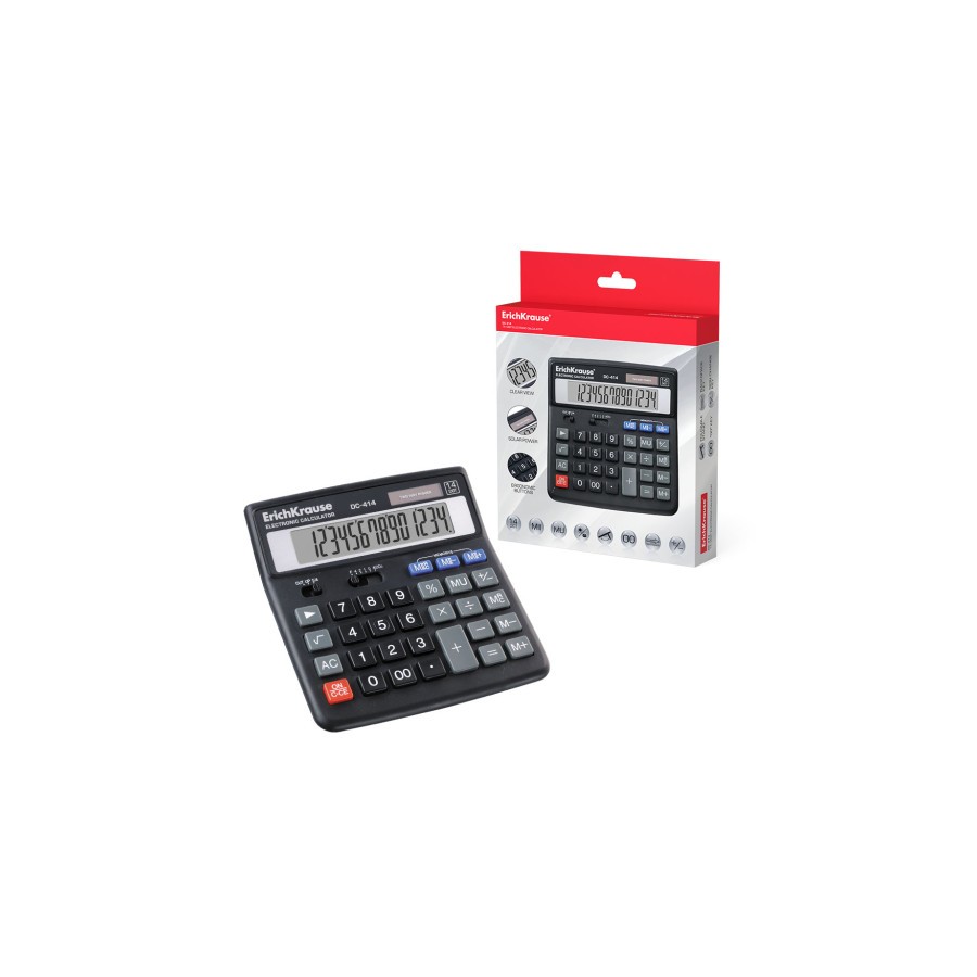 11892-CALCULADORA DE SOBREMESA DC-414 14 DIGITOS ERICH KRAUSE 40414