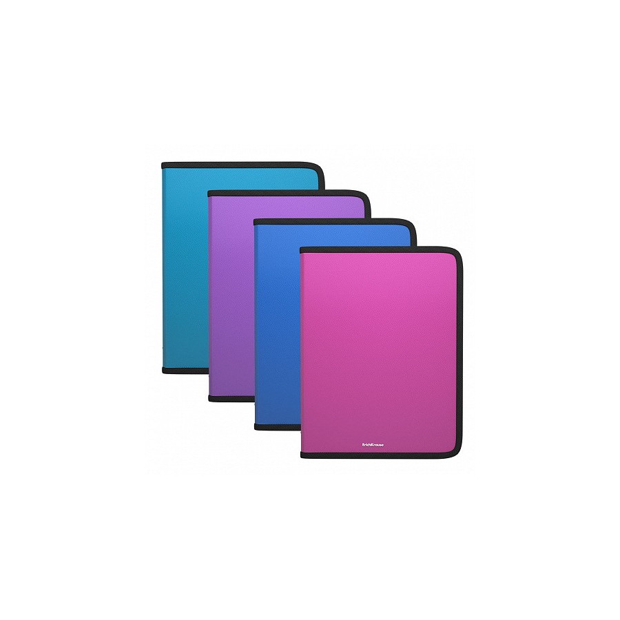 11931-CARPETA POLIPROPILENO CON CREMALLERA DIAGONAL VIVID A4+ COLORES SURTIDOS ERICH KRAUSE 59223