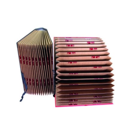 11936-CARPETA ACORDEON FUELLE FOLIO CARTON FORRADO GELTEX PLASTIFICADO NEGRO MATE MARIOLA 0918NE