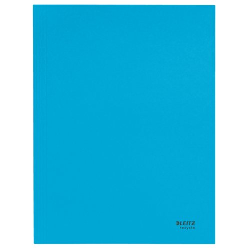 11942-CARPETA CARTON 3 SOLAPAS A4 RECYCLE 100% AZUL LEITZ 39060035