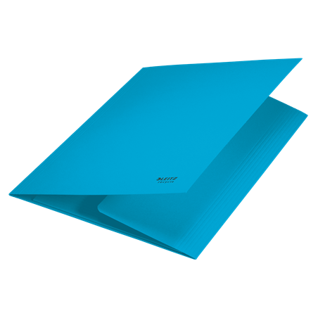 11943-CARPETA CARTON 3 SOLAPAS A4 RECYCLE 100% AZUL LEITZ 39060035