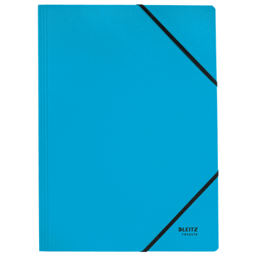 11952-CARPETA DE CARTON CON GOMAS Y SIN SOLAPAS A4 RECYCLE 100% AZUL LEITZ 39080035
