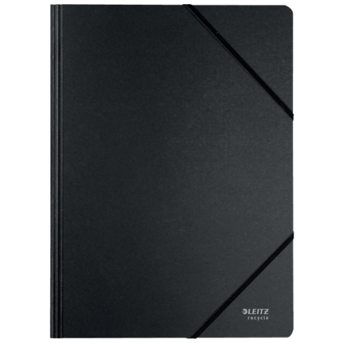 11956-CARPETA DE CARTON CON GOMAS Y SIN SOLAPAS A4 RECYCLE 100% NEGRO LEITZ 39080095