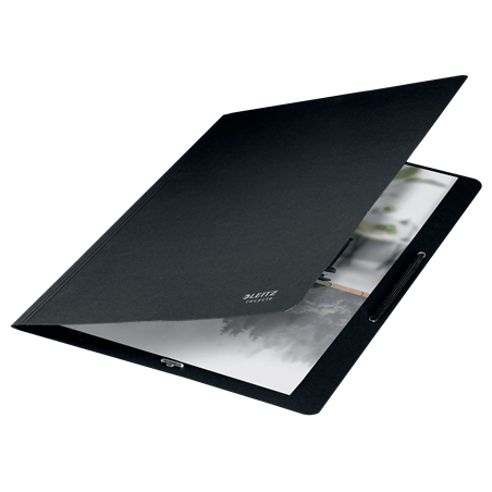 11957-CARPETA DE CARTON CON GOMAS Y SIN SOLAPAS A4 RECYCLE 100% NEGRO LEITZ 39080095