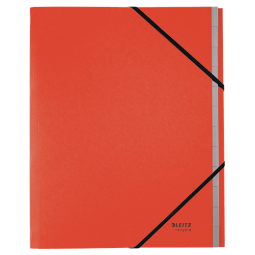 11966-CARPETA CLASIFICADORA DE CARTON 12 POSICIONES A4 RECYCLE 100% ROJO LEITZ 39150025