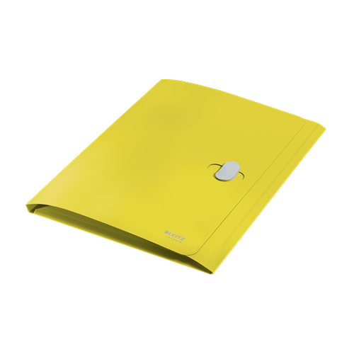 11974-CARPETA POLIPROPILENO 3 SOLAPAS Y CIERRE BROCHE GIRATORIO A4 RECYCLE AMARILLO LEITZ 46220015