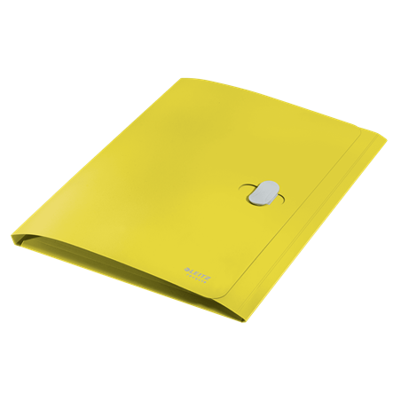 11974-CARPETA POLIPROPILENO 3 SOLAPAS Y CIERRE BROCHE GIRATORIO A4 RECYCLE AMARILLO LEITZ 46220015