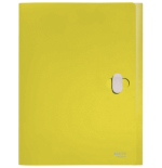 11985-CARPETA POLIPROPILENO DE PROYECTOS 38MM Y CIERRE BROCHE GIRATORIO A4 RECYCLE AMARILLO LEITZ 46230015