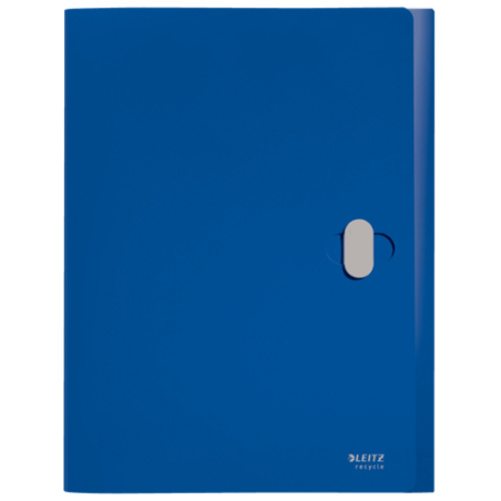 11989-CARPETA POLIPROPILENO DE PROYECTOS 38MM Y CIERRE BROCHE GIRATORIO A4 RECYCLE AZUL LEITZ 46230035