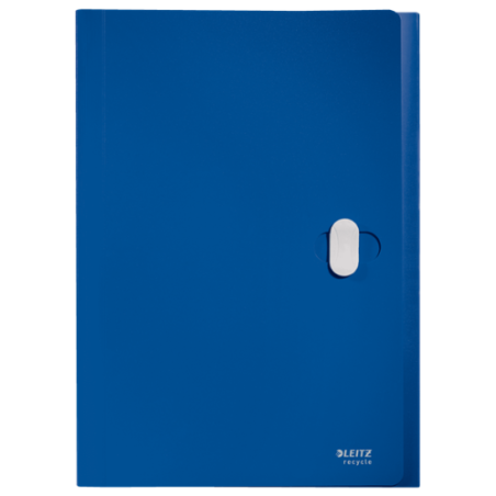 11997-CARPETA POLIPROPILENO ACORDEON 5 POSICIONES+BOLSILLO FRONTAL BROCHE GIRATORIO A4 RECYCLE AZUL LEITZ 46240035