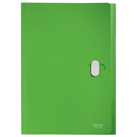 11999-CARPETA POLIPROPILENO ACORDEON 5 POSICIONES+BOLSILLO FRONTAL BROCHE GIRATORIO A4 RECYCLE VERDE LEITZ 46240055