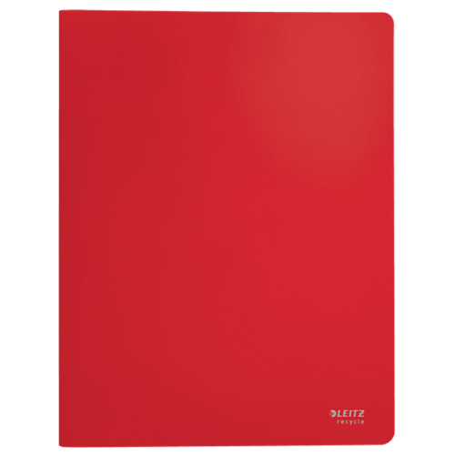 12004-CARPETA POLIPROPILENO CON 20 FUNDAS A4 RECYCLE ROJO LEITZ 46760025