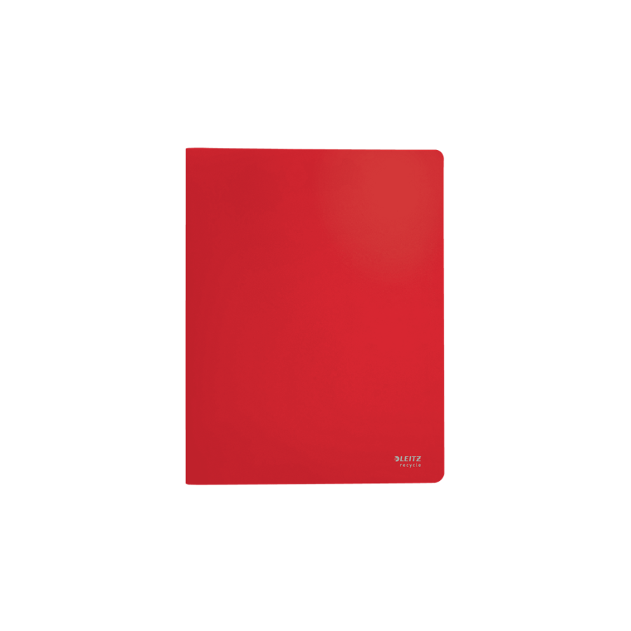12004-CARPETA POLIPROPILENO CON 20 FUNDAS A4 RECYCLE ROJO LEITZ 46760025