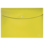 12022-SOBRES POLIPROPILENO OPACO A4 CON BROCHE BOTON RECYCLE AMARILLO LEITZ 46780015