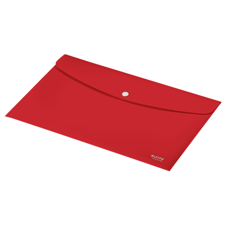 12025-SOBRES POLIPROPILENO OPACO A4 CON BROCHE BOTON RECYCLE ROJO LEITZ 46780025