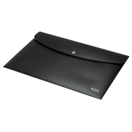 12031-SOBRES POLIPROPILENO OPACO A4 CON BROCHE BOTON RECYCLE NEGRO LEITZ 46780095