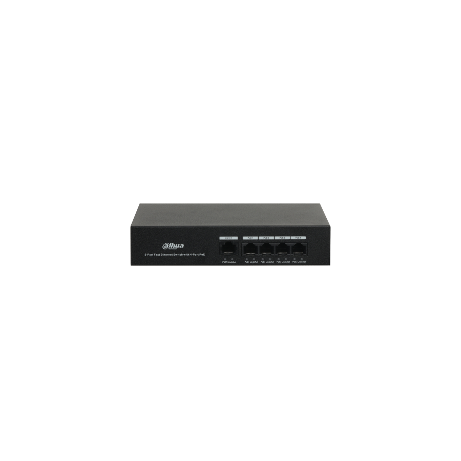 12048-(DH-PFS3005-4ET-36) DAHUA SWITCH POE 4 PUERTOS + 1