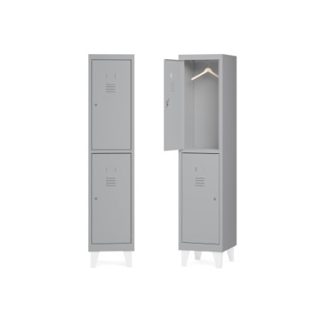 12097-TAQUILLA 300 1 MODULO 2 PUERTAS 180x30x50CM RAL7035 ROCADA T301M2P7035-7035