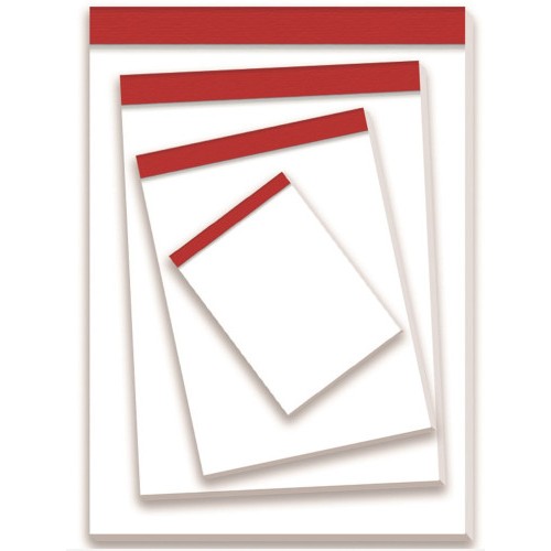 1210-BLOC DE NOTAS SIN TAPA 60 GRS. 4o (155X215MM.) 80 HOJAS LISO PACSA 18108