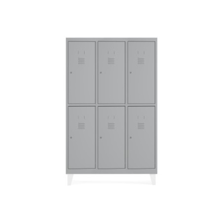 12101-TAQUILLA 300 3 MODULOS 2 PUERTAS 180x900x50CM RAL7035 ROCADA T303M2P7035-7035