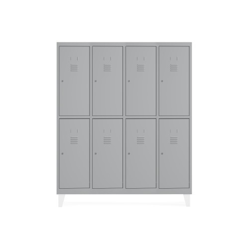 12103-TAQUILLA 300 4 MODULOS 2 PUERTAS 180x1200x50CM RAL7035 ROCADA T304M2P7035-7035