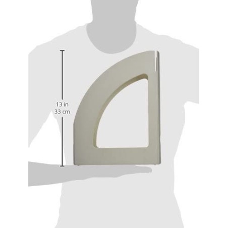 12130-REVISTERO ECOGREEN BLANCO 100% RECICLADO Y RECICLABLE A4 Y FOLIO 250X80X320 MM GRIS ARCHIVO 2000 2003 GS