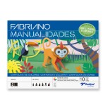 12156-BLOC 10 HOJAS MANUALIDADES CARTULINAS COLOR FABRIANO S0400002
