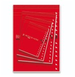 1217-BLOC DE NOTAS CON TAPA 60 GRS. 4o (155X215MM.) 80 HOJAS CUADRICULA 4X4 PACSA 18901