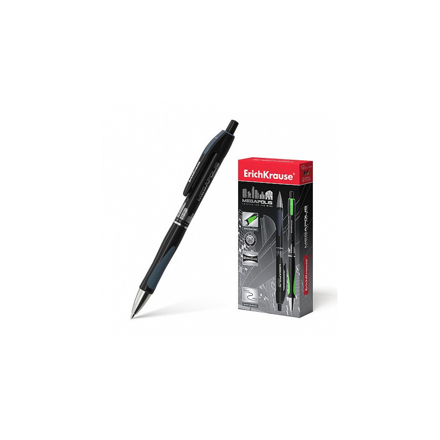 12202-BOLIGRAFO DE BOLA AUTOMATICO MEGAPOLIS CONCEPT, COLOR DE LA TINTA: NEGRO ERICH KRAUSE 32
