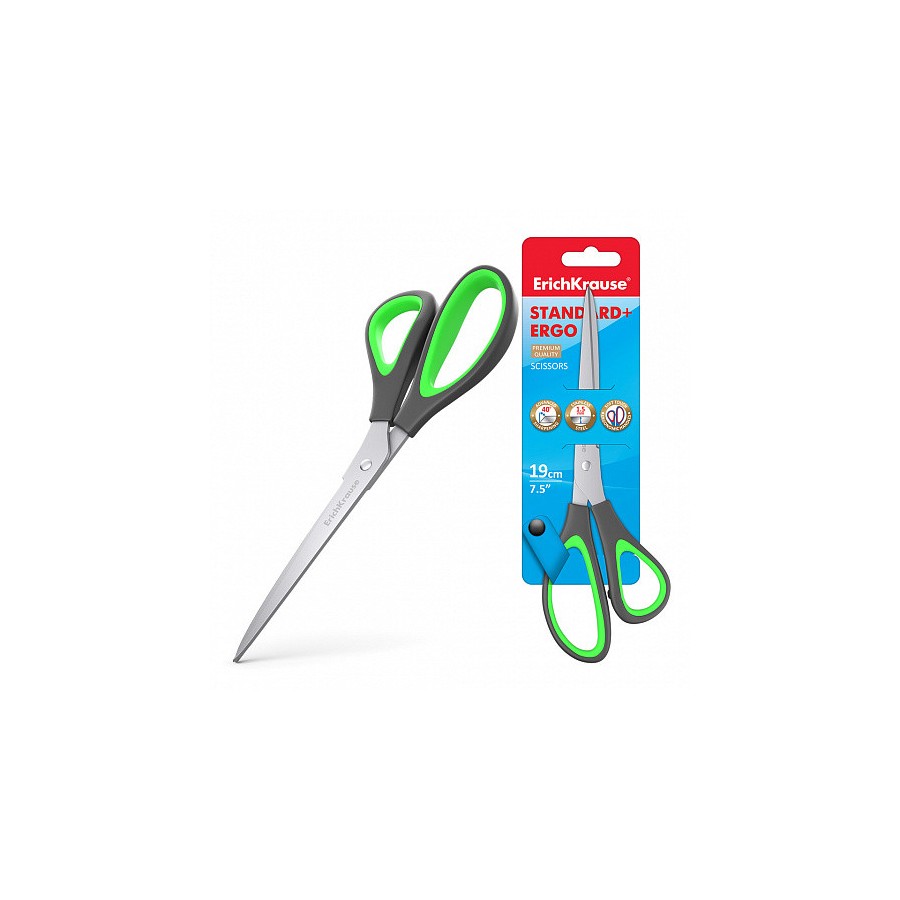 12226-BLISTER TIJERA STANDARD+ ERGO, 19 CM ERICH KRAUSE 44886