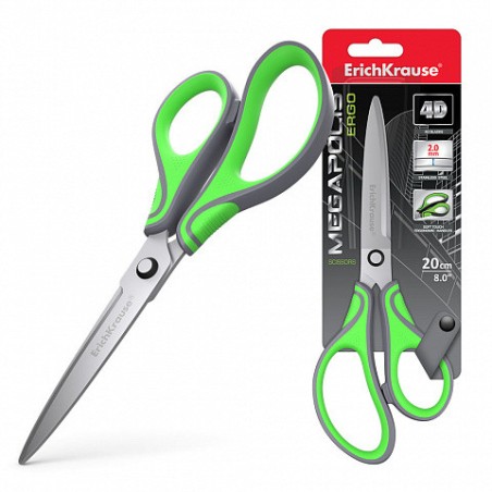 12230-BLISTER TIJERA MEGAPOLIS ERGO, 20 CM ERICH KRAUSE 45740