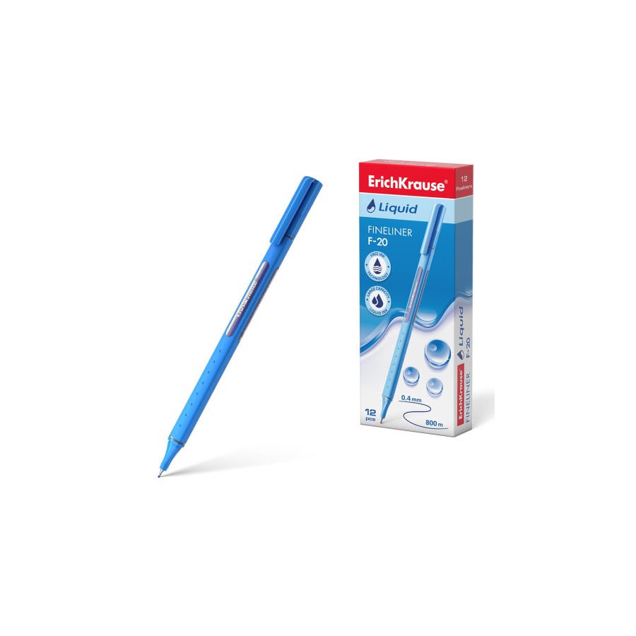 12246-FINELINER LIQUID F-20, COLOR DE LA TINTA AZUL ERICH KRAUSE 47969