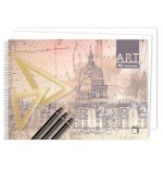 1225-CUADERNO BLOCKS  DIBUJO ART 140 GRS. A3+ (460 X 325MM.) 20 HOJAS LISO SIN RECUADRO PACSA 18843
