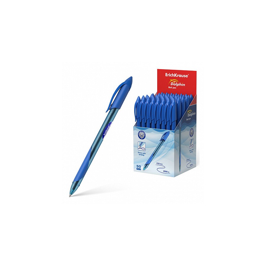 12258-BOLIGRAFO DE BOLA DOLPHIN 1.2, COLOR DE LA TINTA AZUL ERICH KRAUSE 48188