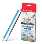 12263-CAJA 24 LAPICES ACUARELABLES COLORES SURTIDOS CON PINCEL ERICH KRAUSE 50534