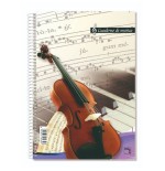1227-CUADERNO BLOCKS DE MUSICA 80 GRS. FOLIO (215X310MM.) 20 HOJAS 16 PENTAGRAMAS PACSA 18805