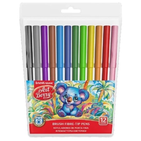 12286-ESTUCHE 12 ROTULADORES SUPER LAVABLES COLORES SURTIDOS ARTBERRY 56084