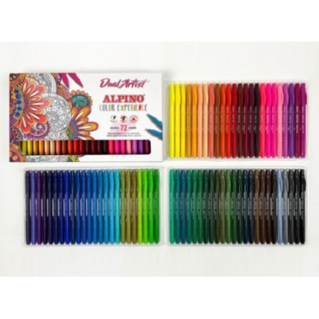 12301-ESTUCHE 72 ROTULADORES DUAL ARTIST COLOR EXPERIENCE ALPINO AR000197