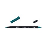 12305-ROTULADOR DOBLE PUNTA PINCEL DUAL BRUSH-277 - COLOR DARK GREEN. TOMBOW ABT-277
