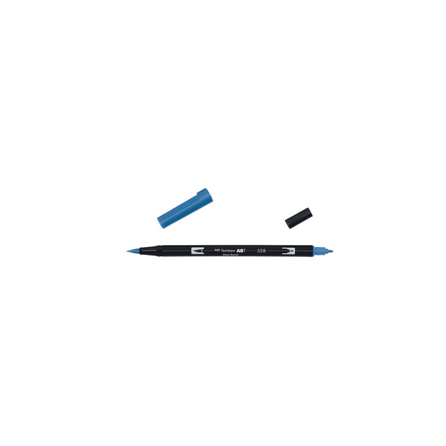12316-ROTULADOR DOBLE PUNTA PINCEL DUAL BRUSH-528 - COLOR NAVY BLUE. TOMBOW ABT-528