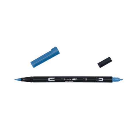 12316-ROTULADOR DOBLE PUNTA PINCEL DUAL BRUSH-528 - COLOR NAVY BLUE. TOMBOW ABT-528