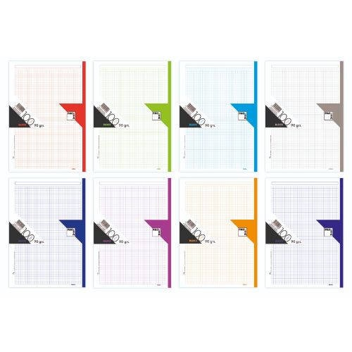 1232-RECAMBIO DE COLORES  90 GRS. A-4 (210X297MM.) 100 HOJAS COLOR TURQUESA PACSA 21040