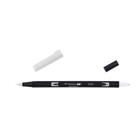 12337-ROTULADOR DOBLE PUNTA PINCEL DUAL BRUSH-N95 - COLOR COOL GREY 1. TOMBOW ABT-N95