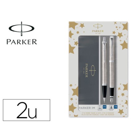 12360-SET DUO PUMA + BOLIGRAFO IM ACERO CT PARKER 2183058