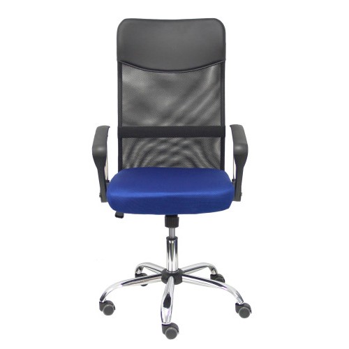 12378-SILLA GONTAR RESPALDO MALLA NEGRO ASIENTO AZUL PIQUERAS Y CRESPO 31BM8403D229CRRP