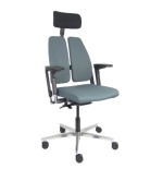 12384-SILLA XILIUM DUO TRASLAK X-MOVE BONDAI GRIS BRAZO 4D CABECERO NEGRO PIQUERAS Y CRESPO 365DTKNBN8010B3DC