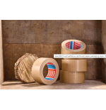 12418-TESAPACK 6 ROLLOS PAPEL + FILAM MARRON 25MX 50MM TESA 60013-00000-00